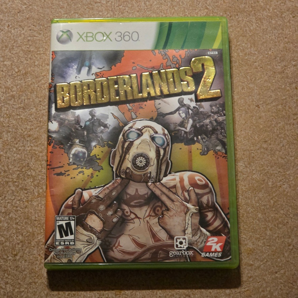 2K Games Borderlands 2 Xbox 360 NTSC Good Complete CIB FPS RPG Shooter